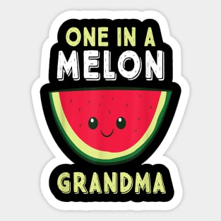 One In A Melon Grandma Sticker